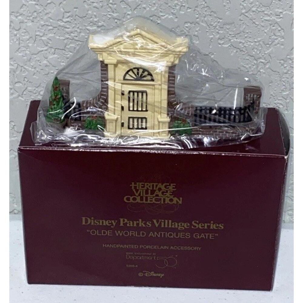 Dept 56 Disney Parks Heritage Village Olde World Antiques Gate‎ 5355-4 1994 NEW